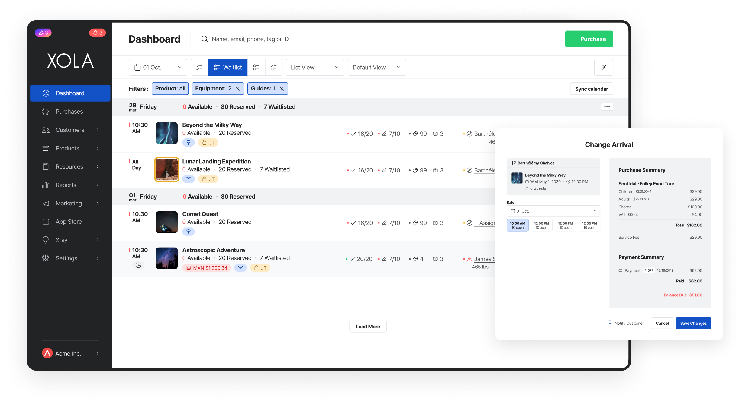 Xola Booking and Marketing System Online Booking Software