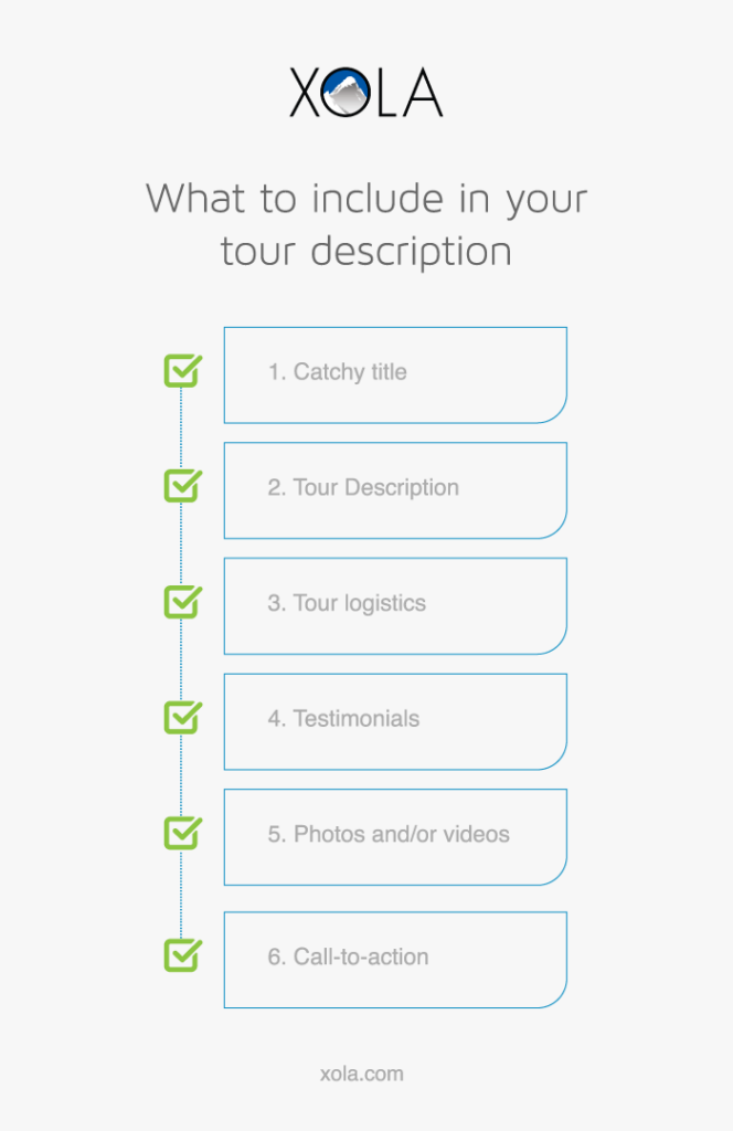 what to include in your tour description