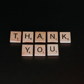 How to write a thank you for booking with us
