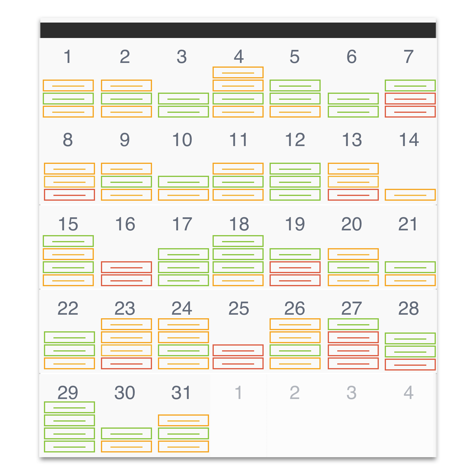 Calendar Booking Information Overload