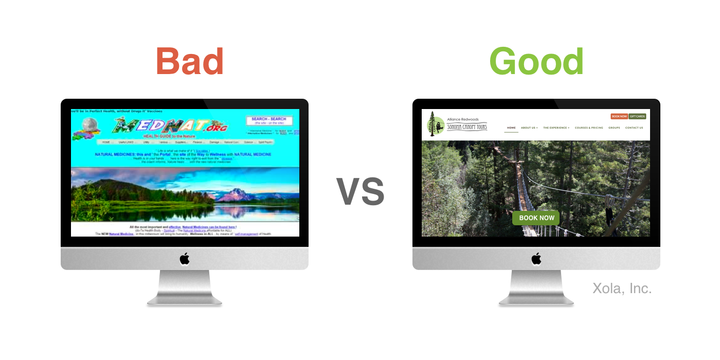 Good vs Bad Zipline Website Designs
