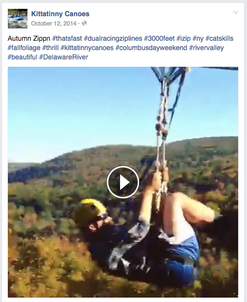 Kittatinny Canoes Facebook video