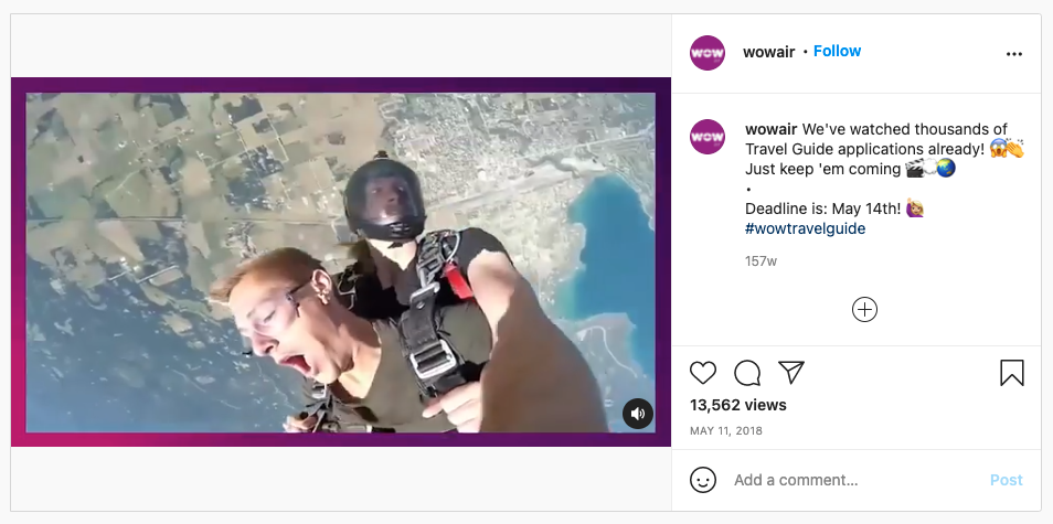 WOW Air advertisement