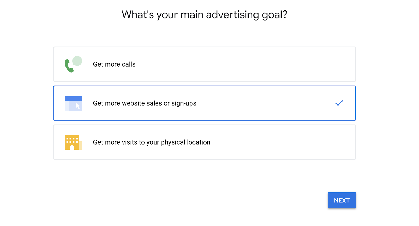 google ads setup 1