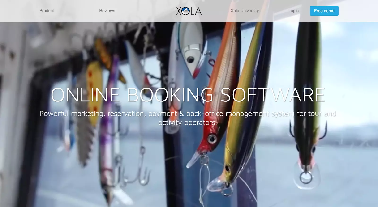 Xola landing page