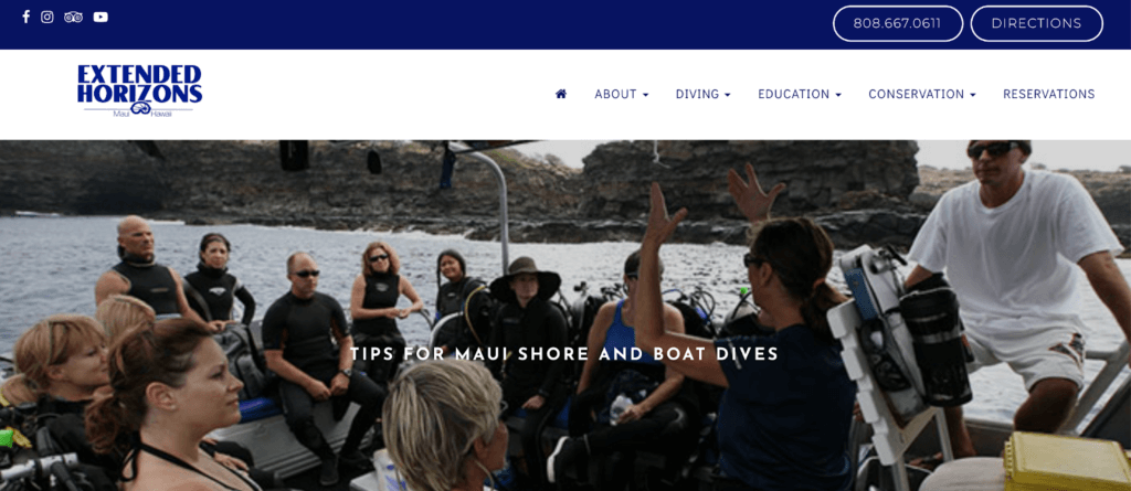 Extended horizons landing page