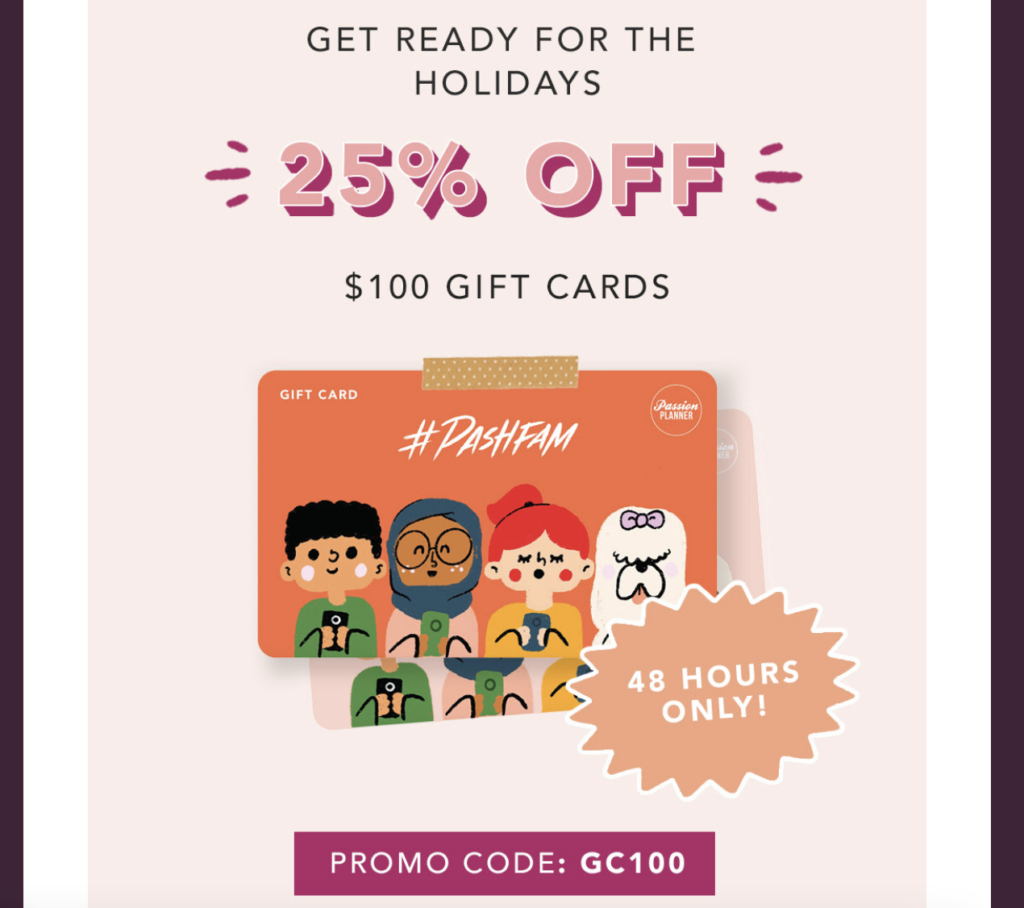 Giftcard promotion