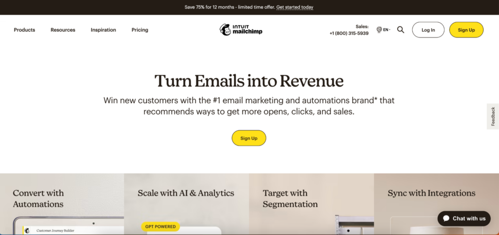 MailChimp platform