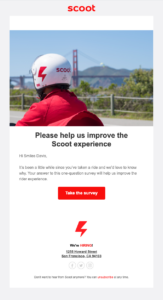 Scoot customer experience template